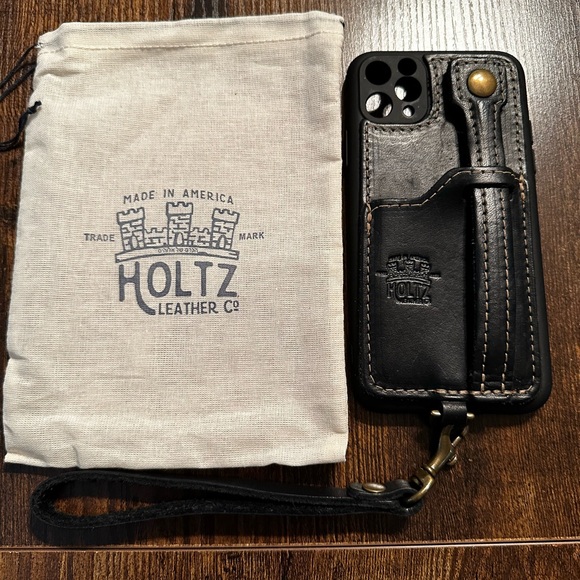 Holtz The Switch 4-in-1 Leather iPhone Case BLACK - Picture 3 of 4